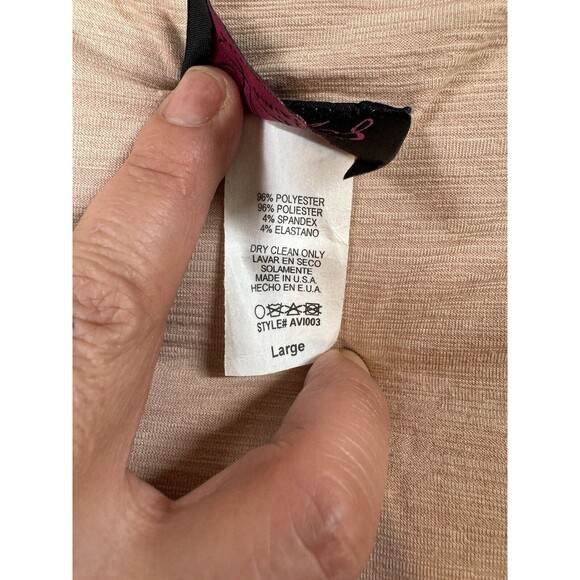 Hot Miami style NUDE V NECK KNOTTED CUT OUT LONG SLEEVE DRESS Size L - Picture 10 of 12